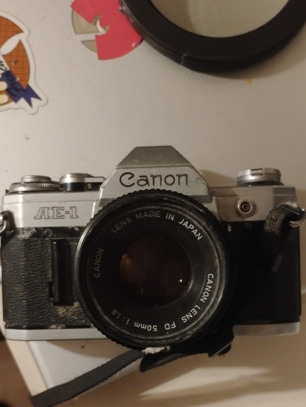 Canon AE-1 Film Camera with 50mm Lens - Silver and Black